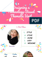 Designing A Technology-Based Thematic Unit