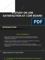 A Study On Job Satisfaction at Oir Board