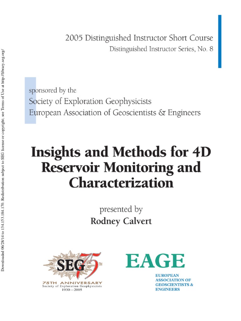 Insight Method of 4d Reservoir Monitoring PDF | PDF | Geophysics ...