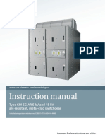 Instruction Manual: Type GM-SG-AR 5 KV and 15 KV Arc-Resistant, Metal-Clad Switchgear