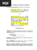 Annex+A-2 Draft+Amended+Net+Metering+Agreement