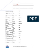 Placement Test 27.03.2018