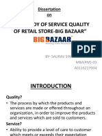 Study of Big Bazaar Service Quality