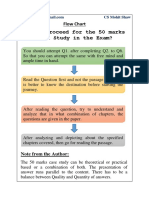 How To Proceed For The 50 Marks Case Study in The Exam?: Flow Chart