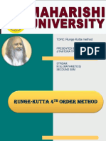 Runge-Kutta 4th Order Method