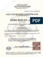REPUBLIC OF THE PHILIPPINES TAX CLEARANCE CERTIFICATE