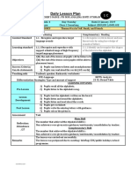 Daily Lesson Plan: Teacher'S Name: PN Nor Amalina Binti Othman