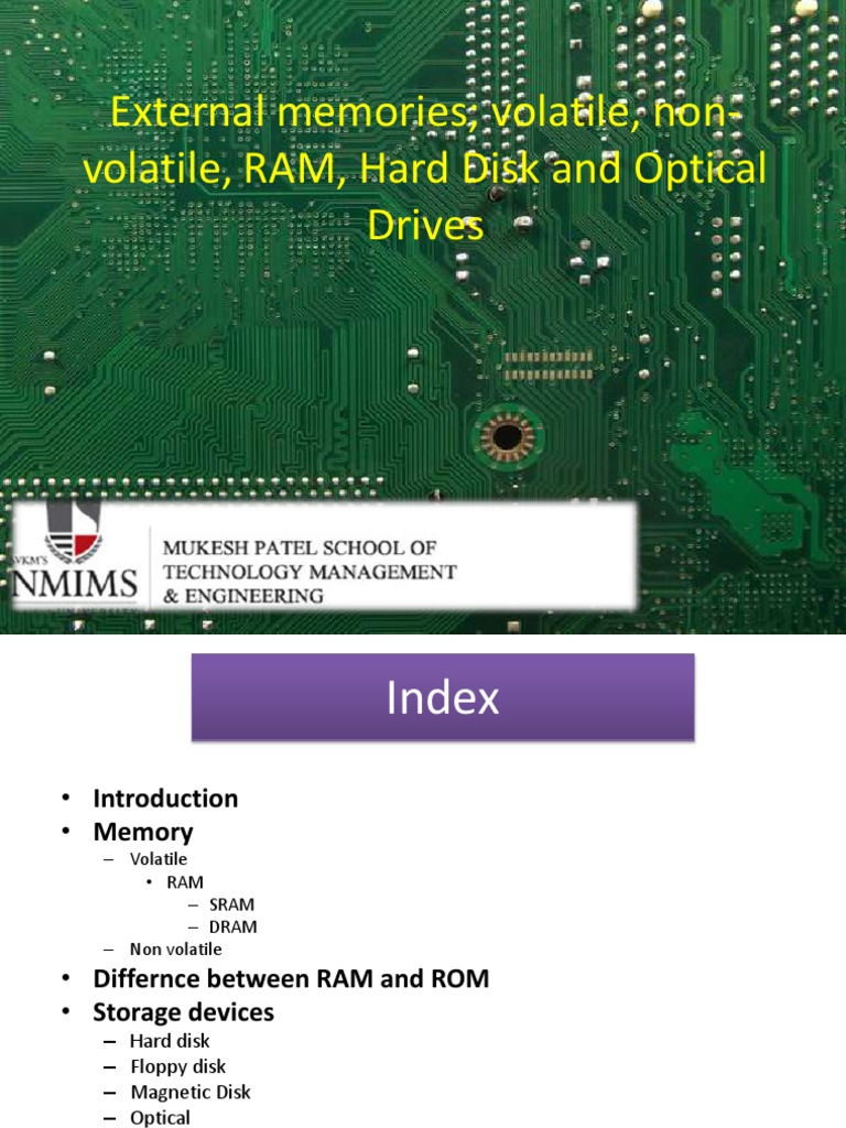 Memory Types PDF | PDF | Random Access Memory | Floppy Disk