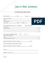 Accident Report Form