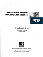 Probability Models For Computer Science: Sheldon M. Ross