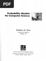 Probability Models For Computer Science: Sheldon M. Ross