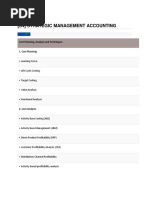 (S4) Strategic Management Accounting: Part - A