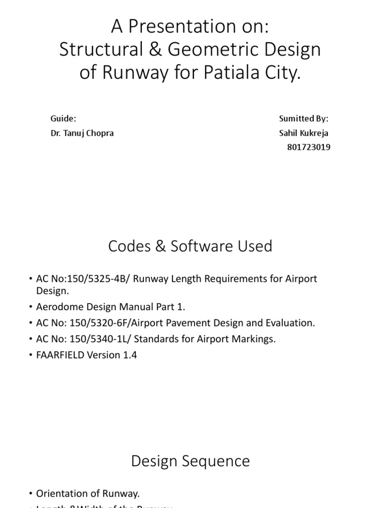Runway Design | Download Free PDF | Runway | Takeoff