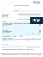 Surrender Fund Transfer Checklist Revised 14122018