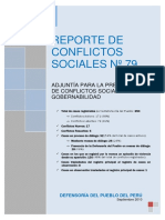 Reporte 79 Conflictos Sociales