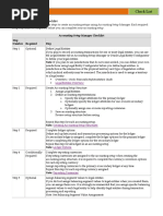 Oracle R12 Setup Checklist