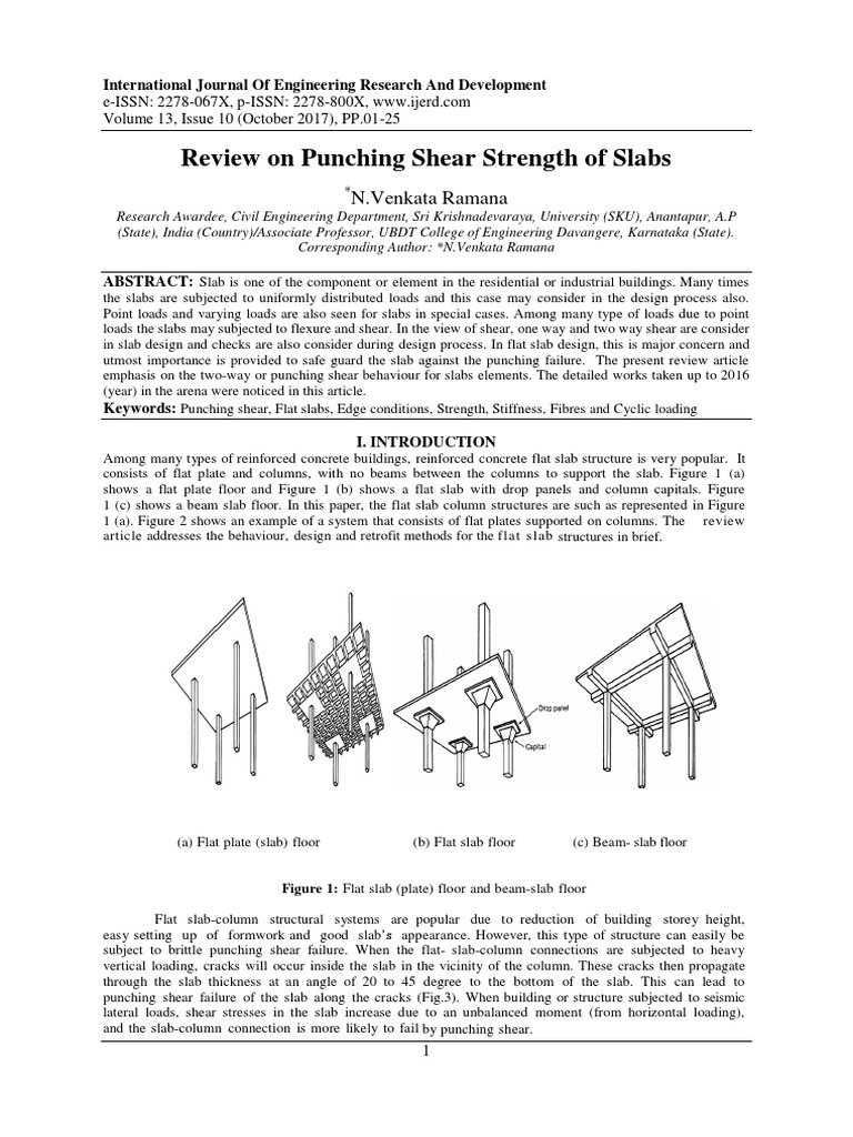 Punching Shear in Flat Slabs | PDF | Strength Of Materials | Reinforced ...