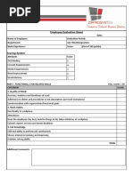 Employee Evaluation Form