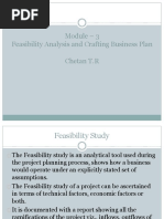 Module - 3 Feasibility Analysis and Crafting Business Plan Chetan T.R