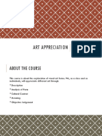 Art Appreciation: Appreciating Forms of Art For Grade 11 and 12