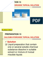 Preparation 13: Calcium Hydroxide Topical Solution