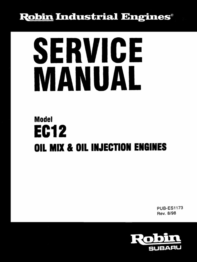 Robin Subaru Ec12 PDF | PDF | Ignition System | Piston
