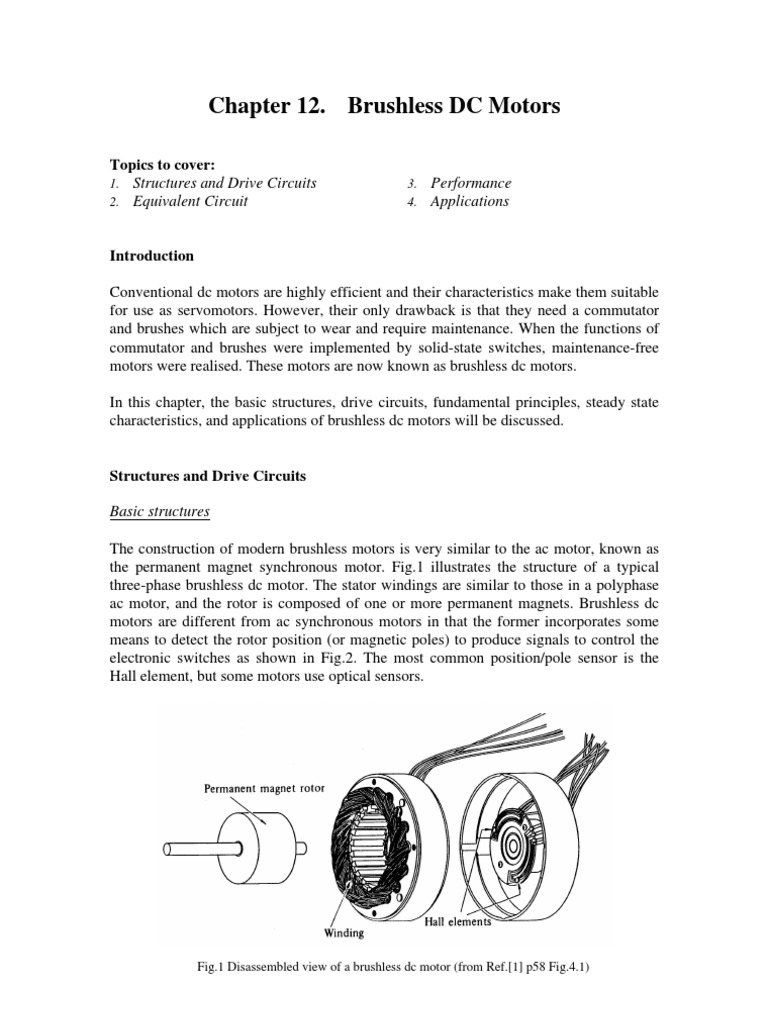 Brushless DC Motors | Download Free PDF | Electric Motor | Electrical ...