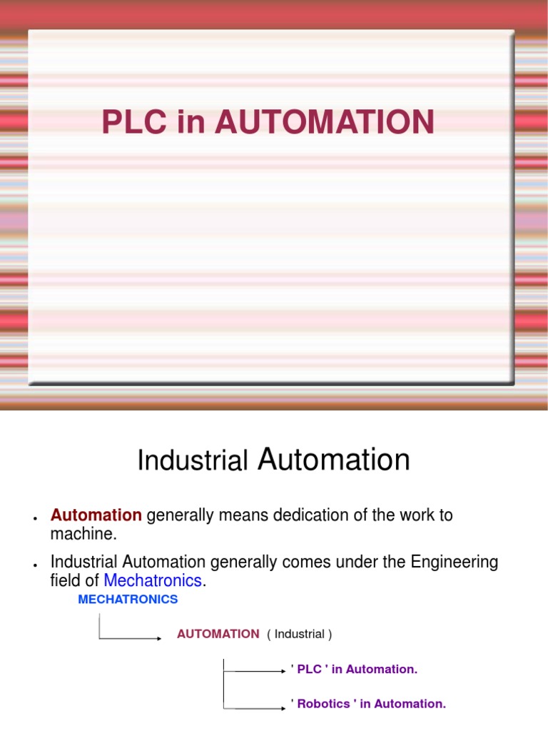 PLC in Automation | PDF | Programmable Logic Controller | Timer