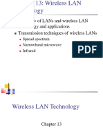 Overview of Lans and Wireless Lan Technology and Applications Transmission Techniques of Wireless Lans