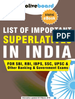 Important Superlatives in India