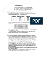 Investigacion de Operaciones y Produccion. Taller Asignacion y Transporte