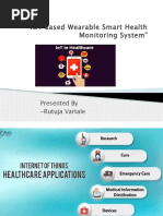 IOT Based Wearable Smart Health Monitoring System