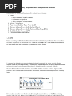 Estimating Required Return Using Different Methods: 2. Arbitrage Pricing Theory