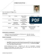 Resume of P Sateesh Kumar PDF