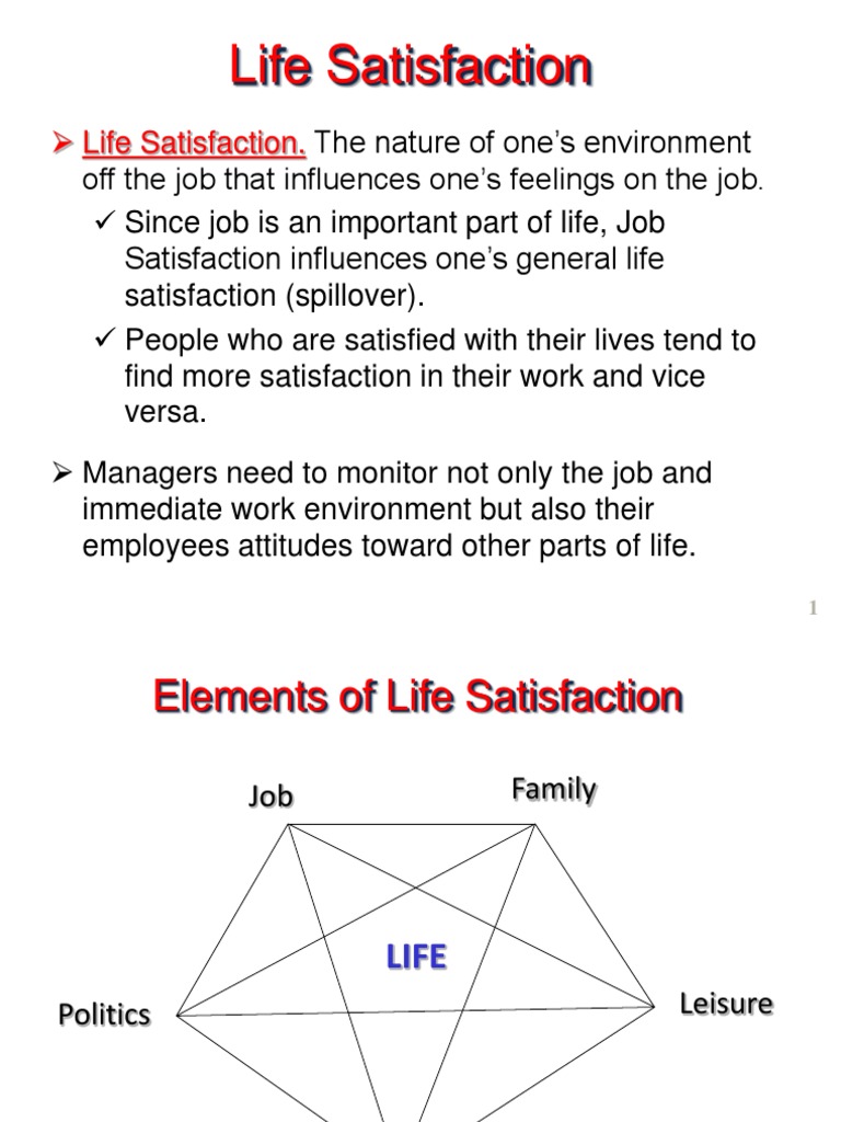 Impact of Job Satisfaction on Life | PDF