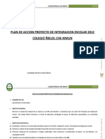 Funciones Del Coordinador Del PIE y Del Equipo PIE