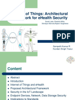 IoT Architectural Framework for eHealth Security
