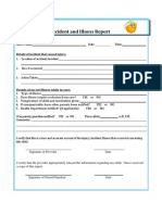 Accident Illness Report