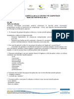 Proiectarea Curriculum-Ului Centrat Pe Competenţe Tema de Portofoliu Nr. 2