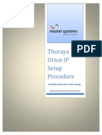 Thuraya Orion IP Setup Procedure Ver 1.0 PDF