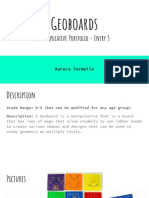 Geoboards Manipulative Portfolio - Entry 3