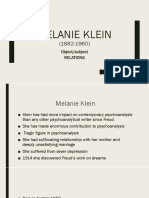 MELANIE KLEIN AND HER GROUNDBREAKING WORK IN PSYCHOANALYSIS