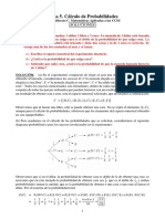 Tema 5. Probabilidad - SOLUCIONES