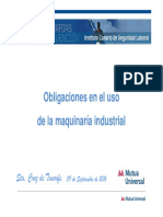 Obligaciones - Uso - Máquina Industrial PDF