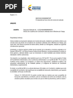 11EE2018330000000003970 Efectos de La Audiencia de Conciliación Celebrada Ante El Ministerio de Trabajo