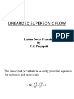 Linearized Supersonic Flow: Lecture Notes Presented by C.R. Prajapati