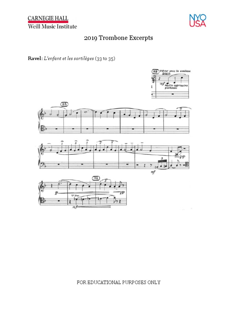 2019 Trombone Excerpts PDF