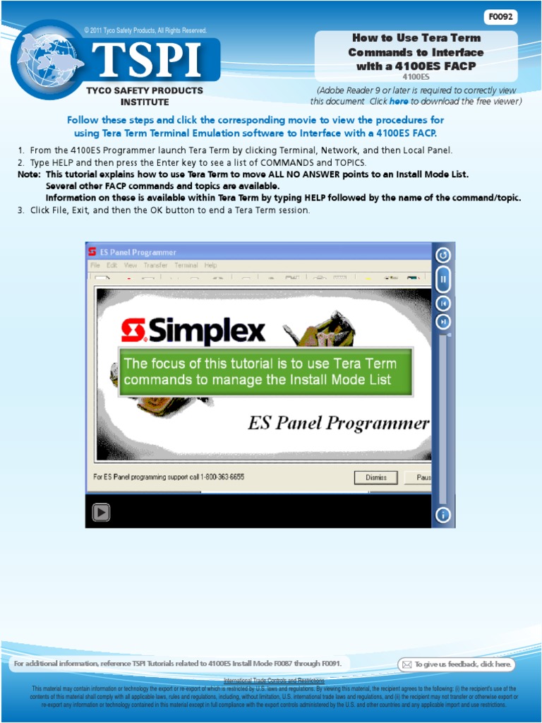 F0092 Tera Term Commands - 4m20s | PDF | Software | Computing
