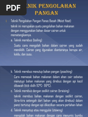 Teknik Pengolahan Pangan Prakarya Vii
