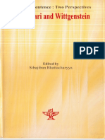 Bhartrhari and Wittigenstein Word and Sentence Two Perspectives Sibajiban Bhattacharya Sahitya Akademi (Articles) PDF